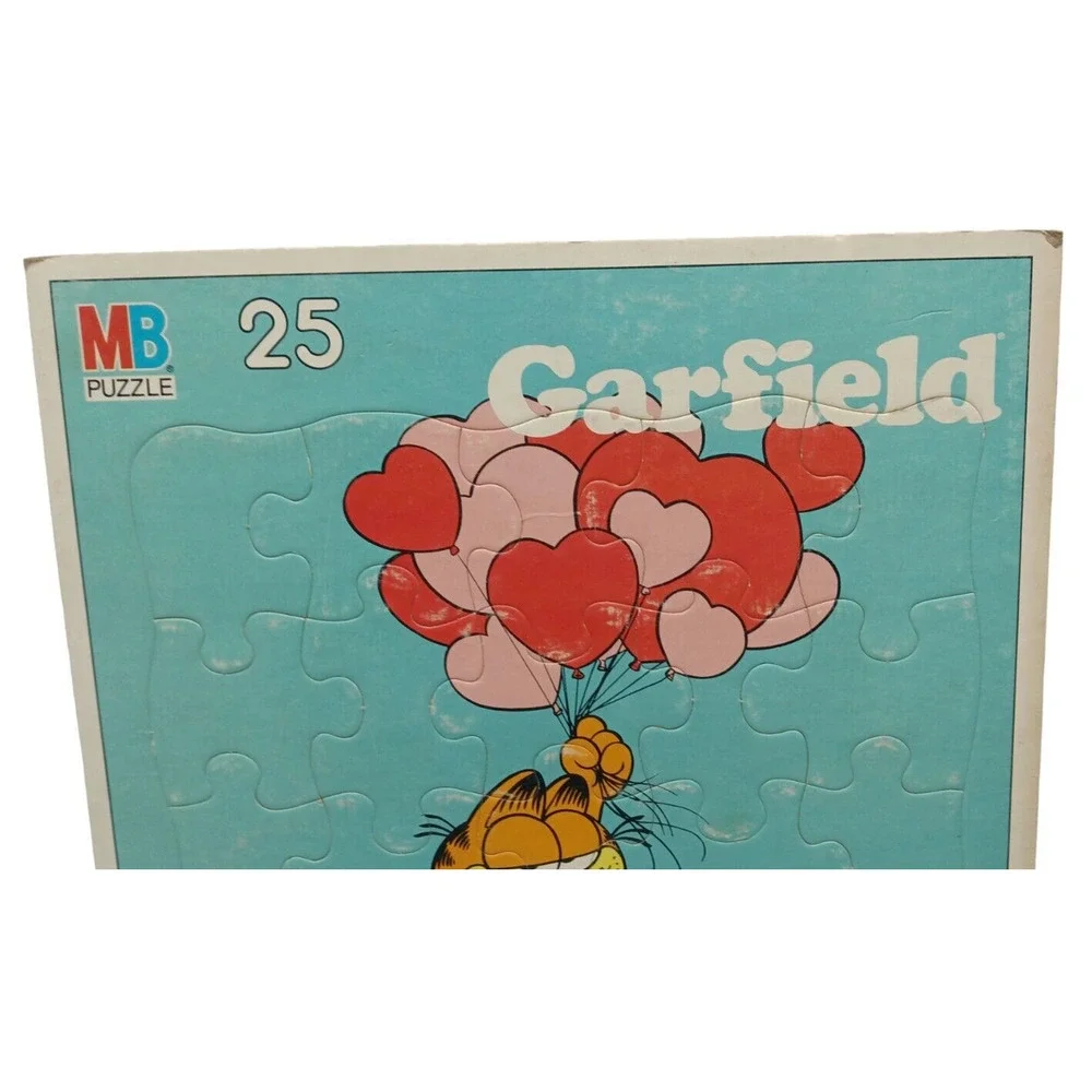 5x VTG Candy Scratch & Sniff Garfield, Glo Worm & Princess Power Tray LG Puzzles